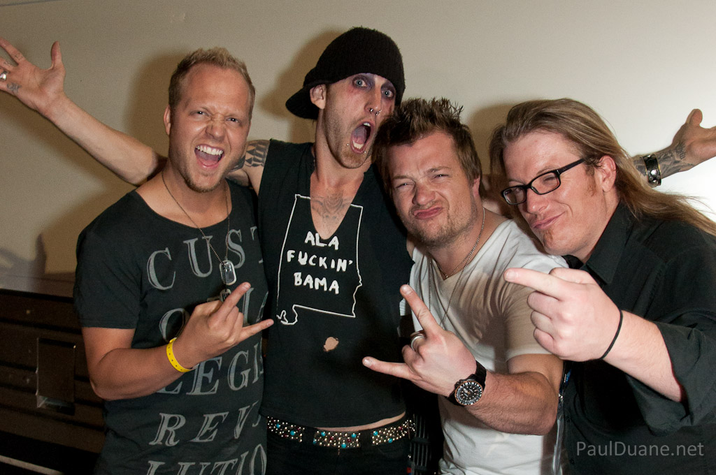 Guitarist from BLB, Matt from Pop Evil, Derek from BLB, FUPD. 